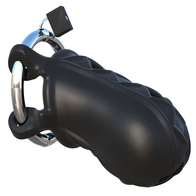 Fantasy C-ringz Cage de chasteté en silicone Cock Blocker 9 x 4cm